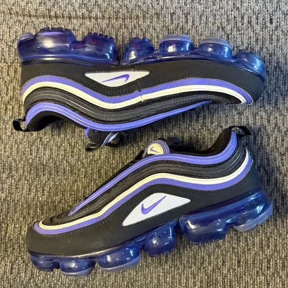 🔥 Nike Air Vapormax 97 GS Black Persian Violet White BV1153 001 Size 7 Youth
