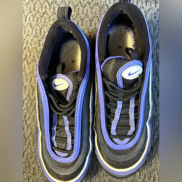 🔥 Nike Air Vapormax 97 GS Black Persian Violet White BV1153 001 Size 7 Youth