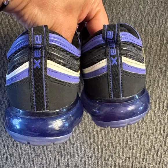 🔥 Nike Air Vapormax 97 GS Black Persian Violet White BV1153 001 Size 7 Youth