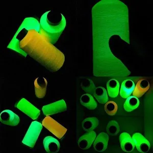 1000 Yards Spool Luminous Glow In The Dark Machine Hand Embroidery Sewing Thread