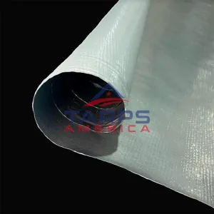 12 mil / 6 oz Medium Duty White/Silver Woven Poly Roll
