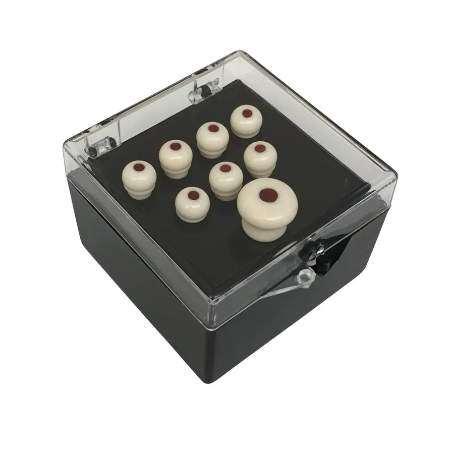 18APP0002 Authentic Series Set Pin White, Tortoise Inlay