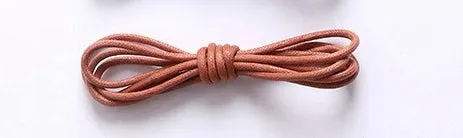 1Pair Waxed Cotton Round Shoe laces Leather Waterproof ShoeLaces Men Martin Boots Shoelace Shoestring Length 80/100/120/140CM P2
