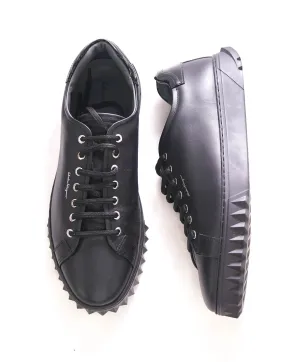 $750 SALVATORE FERRAGAMO - *Rhinoceros* Black Gancini Sneaker - 11 M US