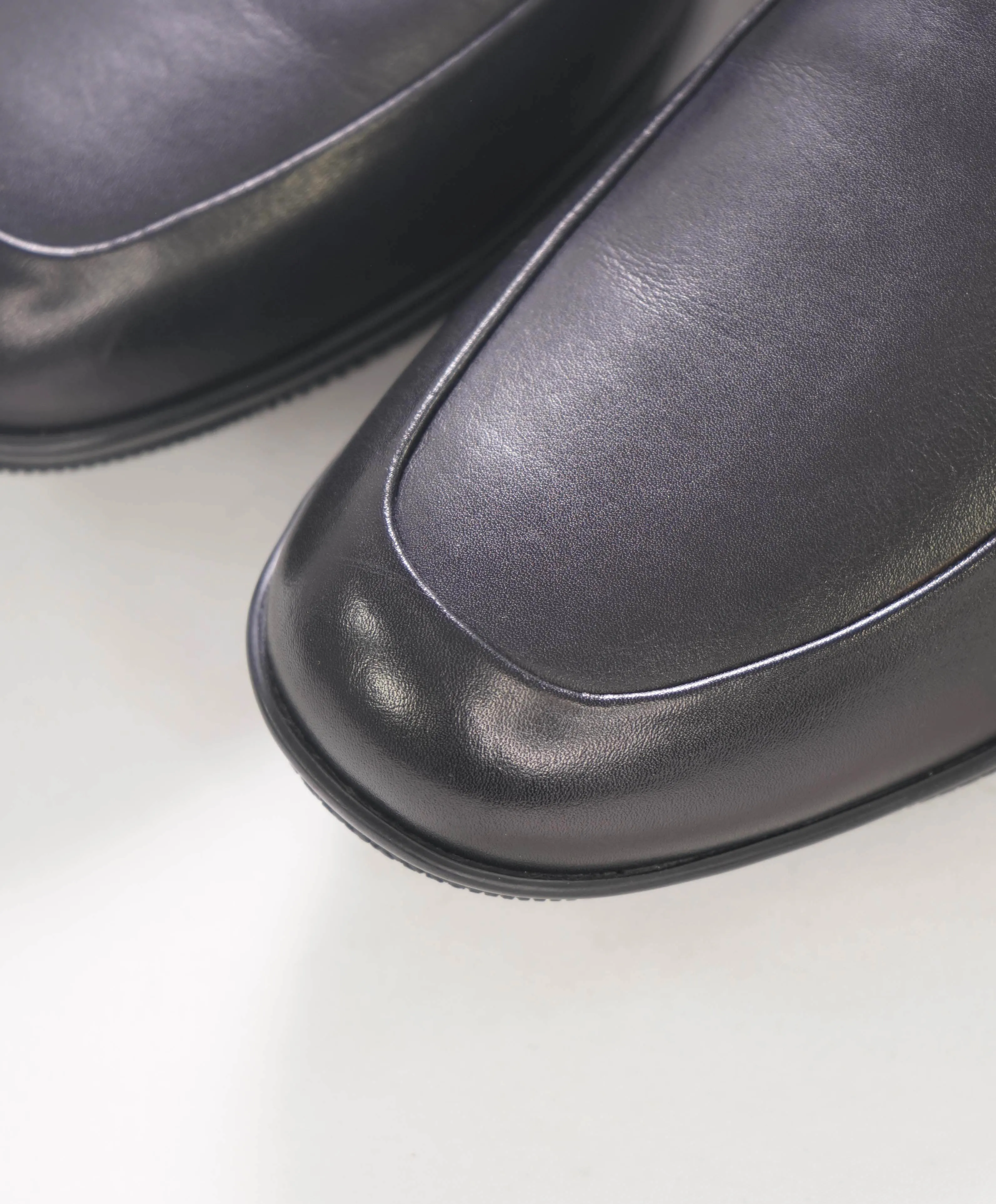 $795 PRADA - *LINEA ROSSA* Black Slip On Logo Vamp Loafer - 8.5 US (7.5 Prada)