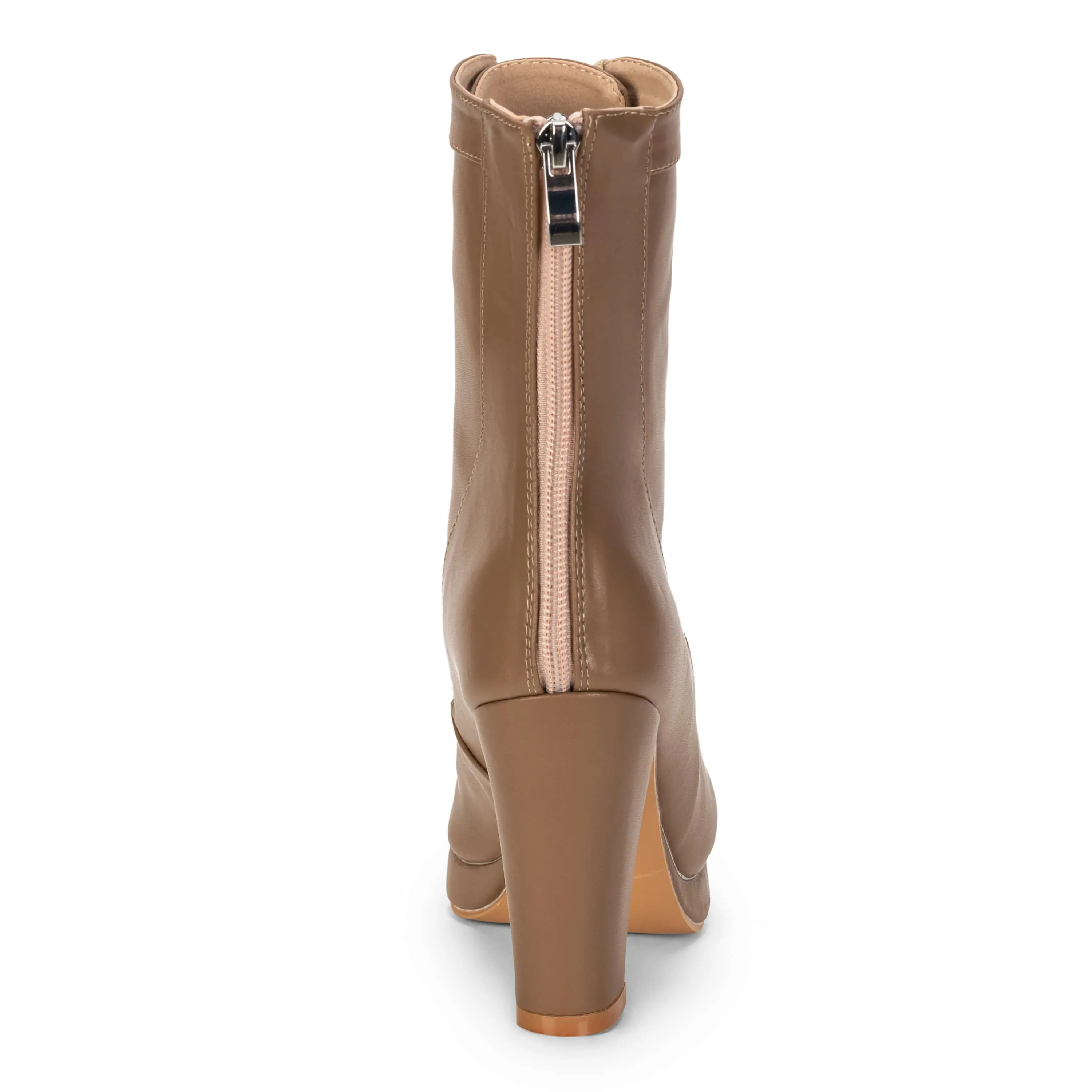 Aadijay - Taupe Vegan Leather - Rubber Sole