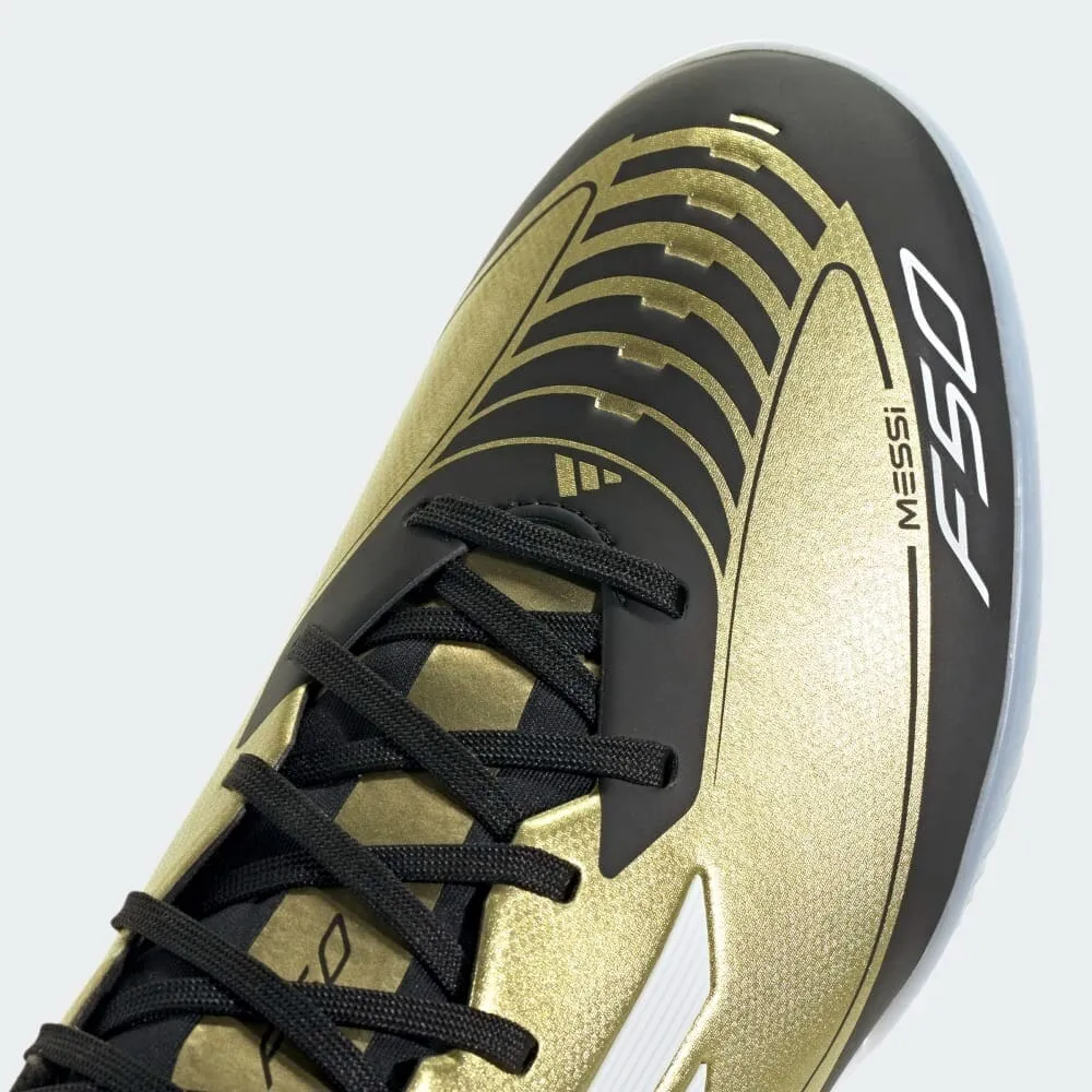 ADIDAS F50 LEAGUE TF MESSI GOLDMT/FTWWHT/CBLACK