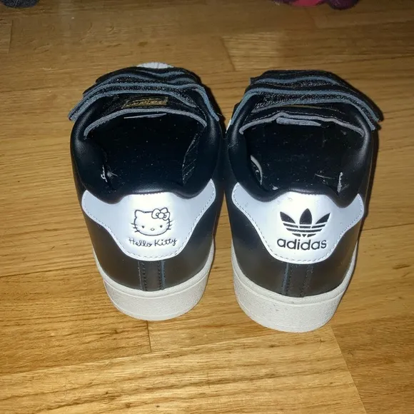 Adidas Kids Black and White Sneakers