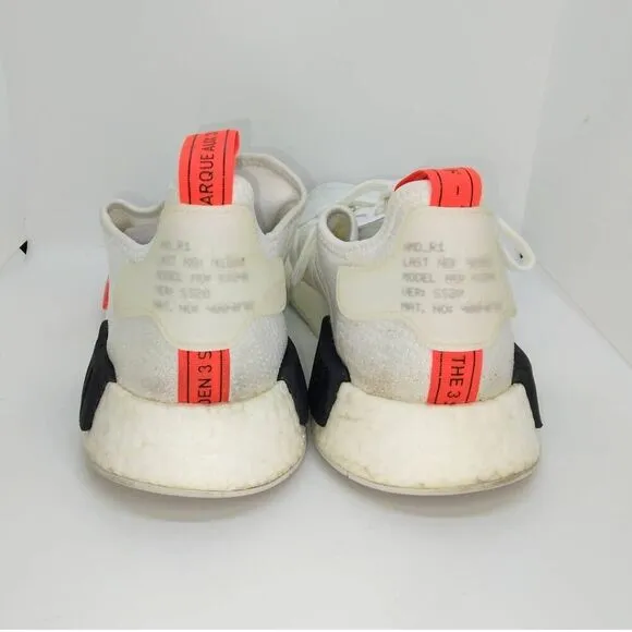 Adidas Boost NMD R1 Men's Pre-owned White Basketball Sneakers - sz. 13