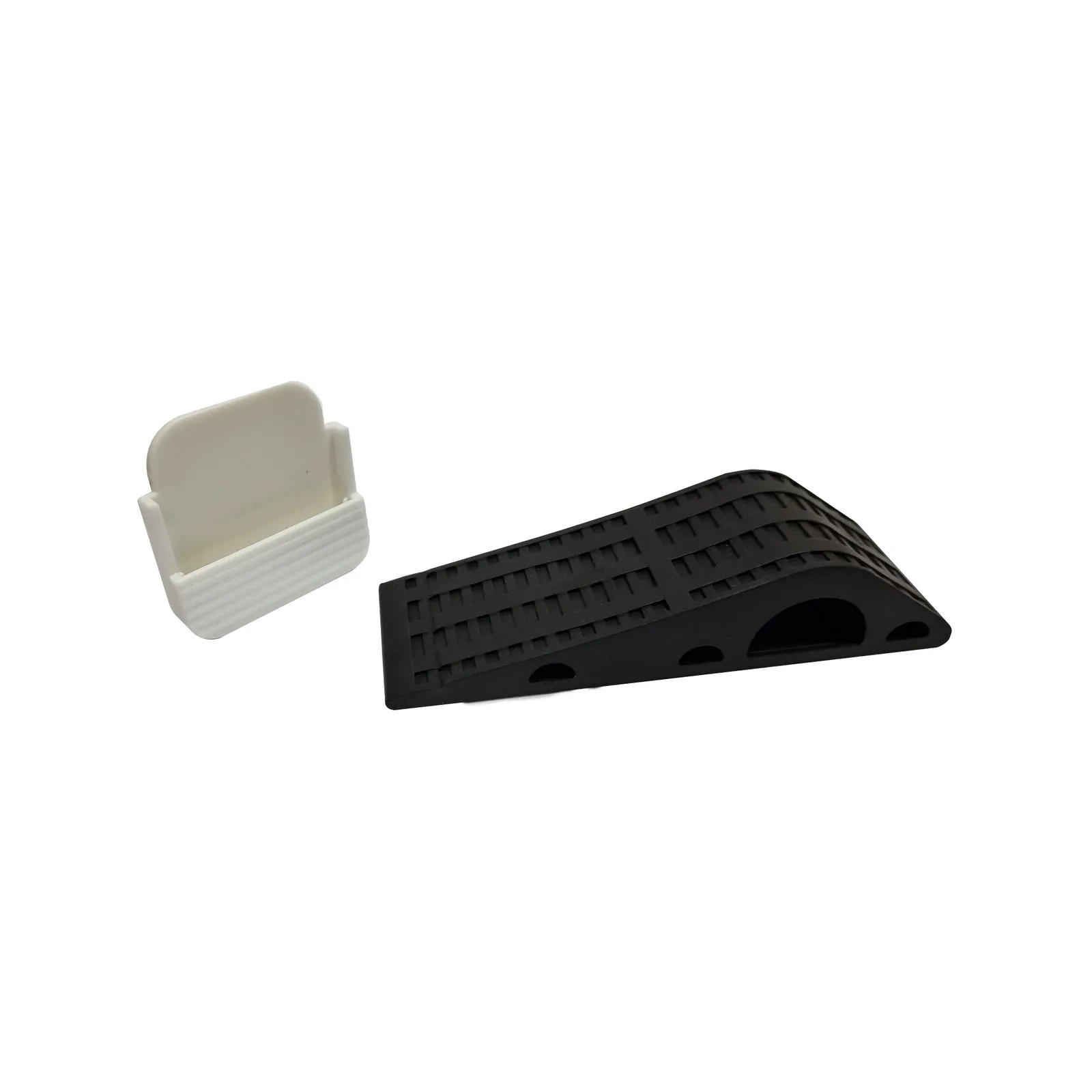 Adoored Black Rubber Heavy Duty Wedge With Holder