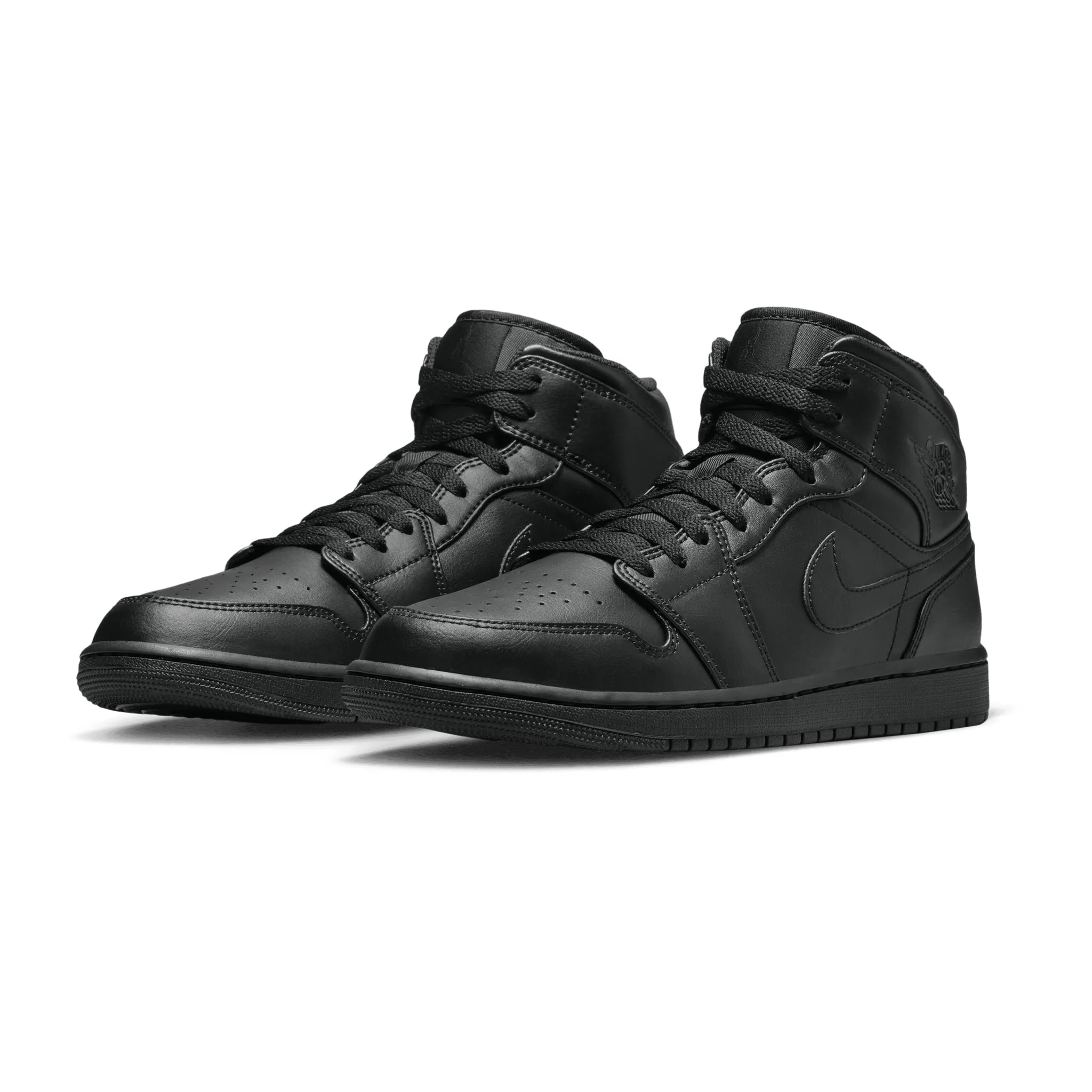 Air Jordan 1 Mid Black/Black-Black 554724-093