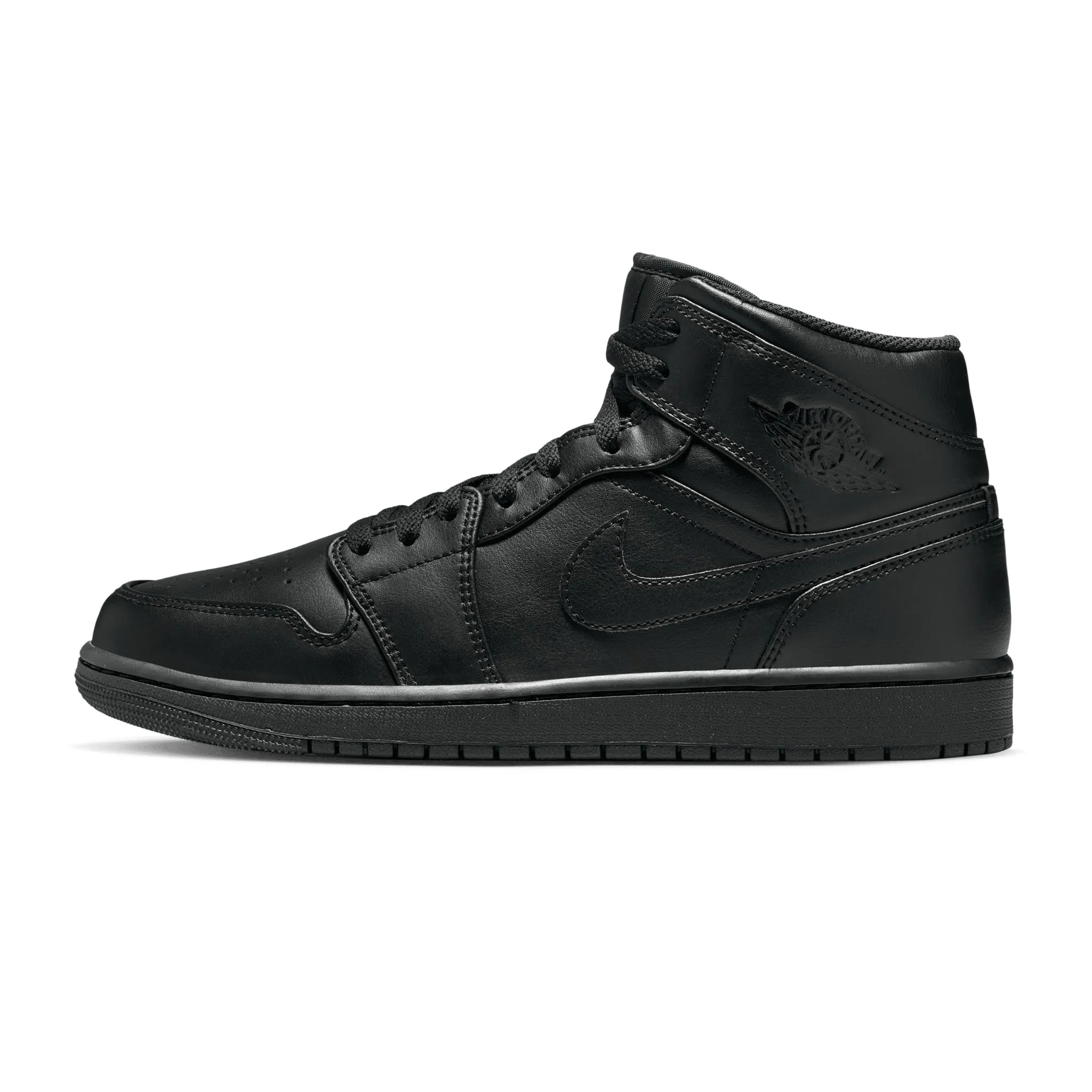 Air Jordan 1 Mid Black/Black-Black 554724-093