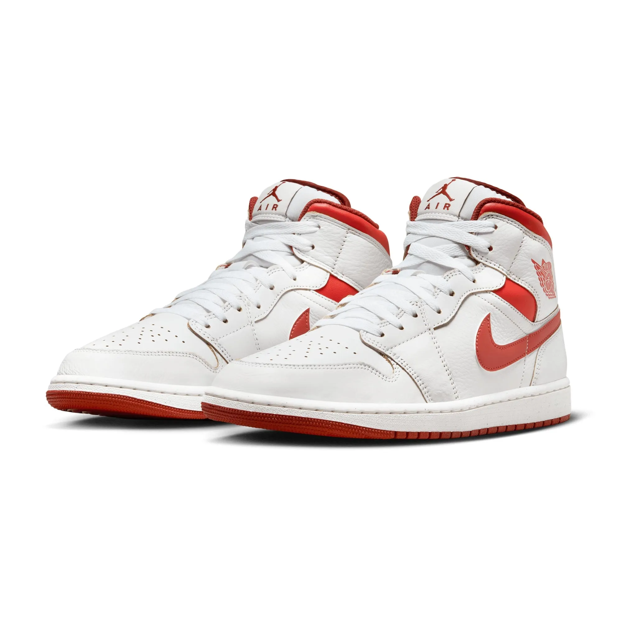 Air Jordan 1 Mid SE White/Lobster-Dune Red-Sail FJ3458-160