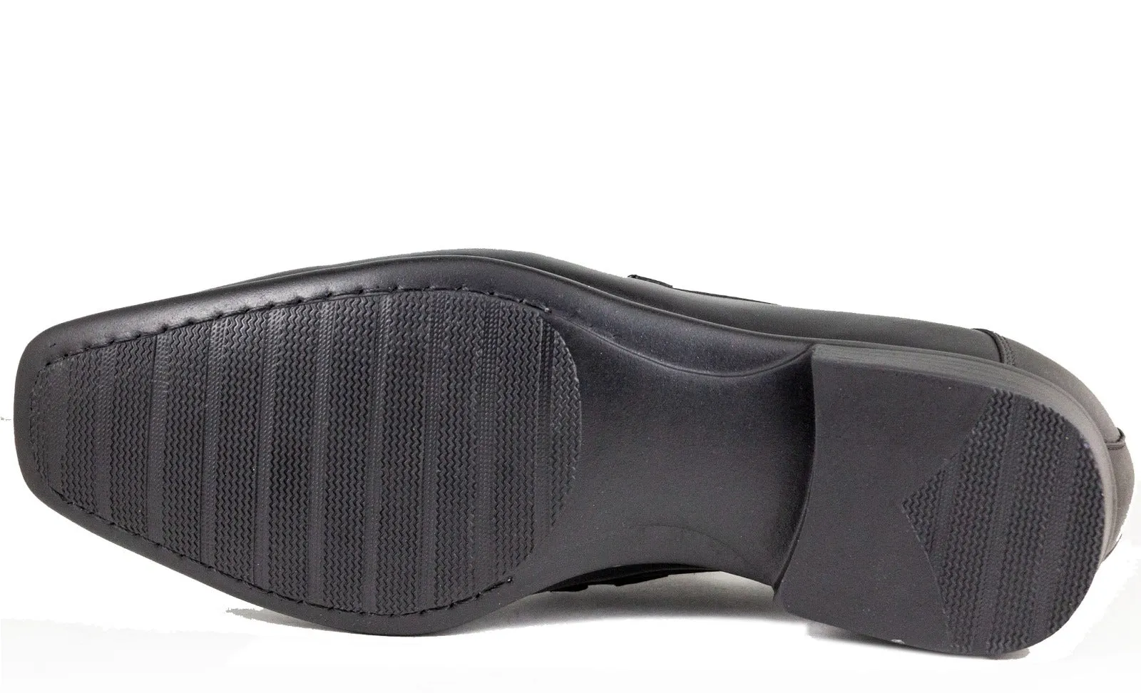 Alfredo Men's Black Dress Rubber Sole Shoe 20050