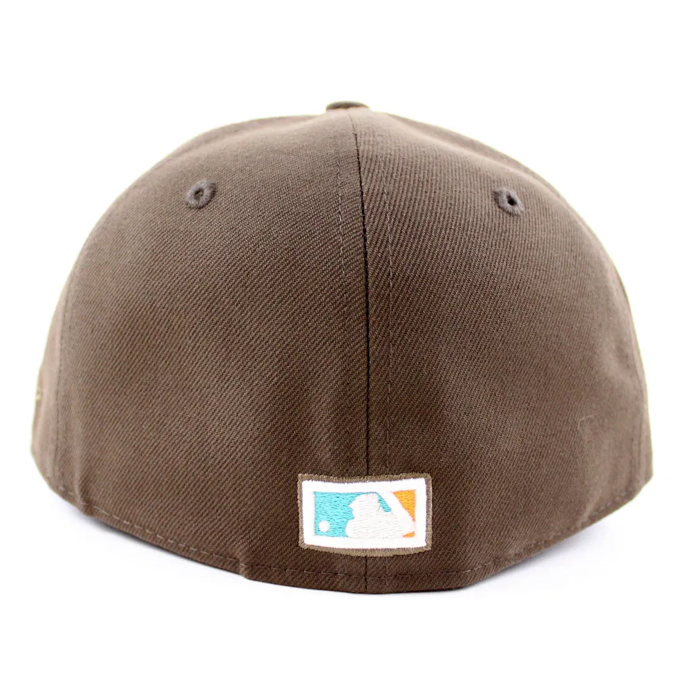 Anaheim Angels 40th Anniversary New Era 59Fifty Fitted Hat (GITD Walnut Teal Under brim)