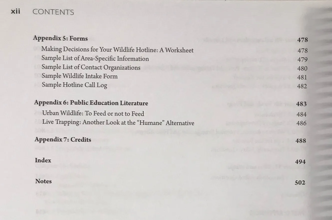 Answering the Call of the Wild: A Hotline Operator's Guide to Help People & Wildlife