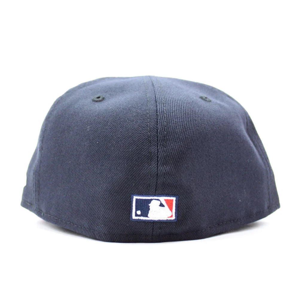 Atlanta Braves 1995 World Series New Era 59Fifty Fitted Hat (Glow in the Dark Logo Pink Under Brim)