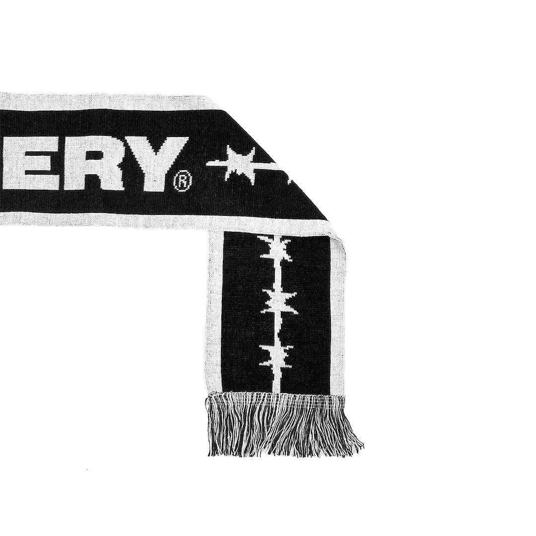 BARBED WIRE LOGO SCARF