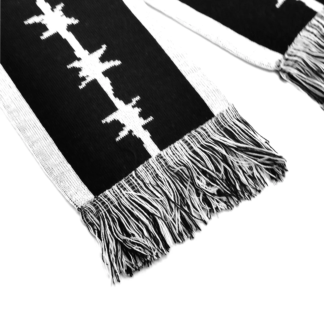 BARBED WIRE LOGO SCARF