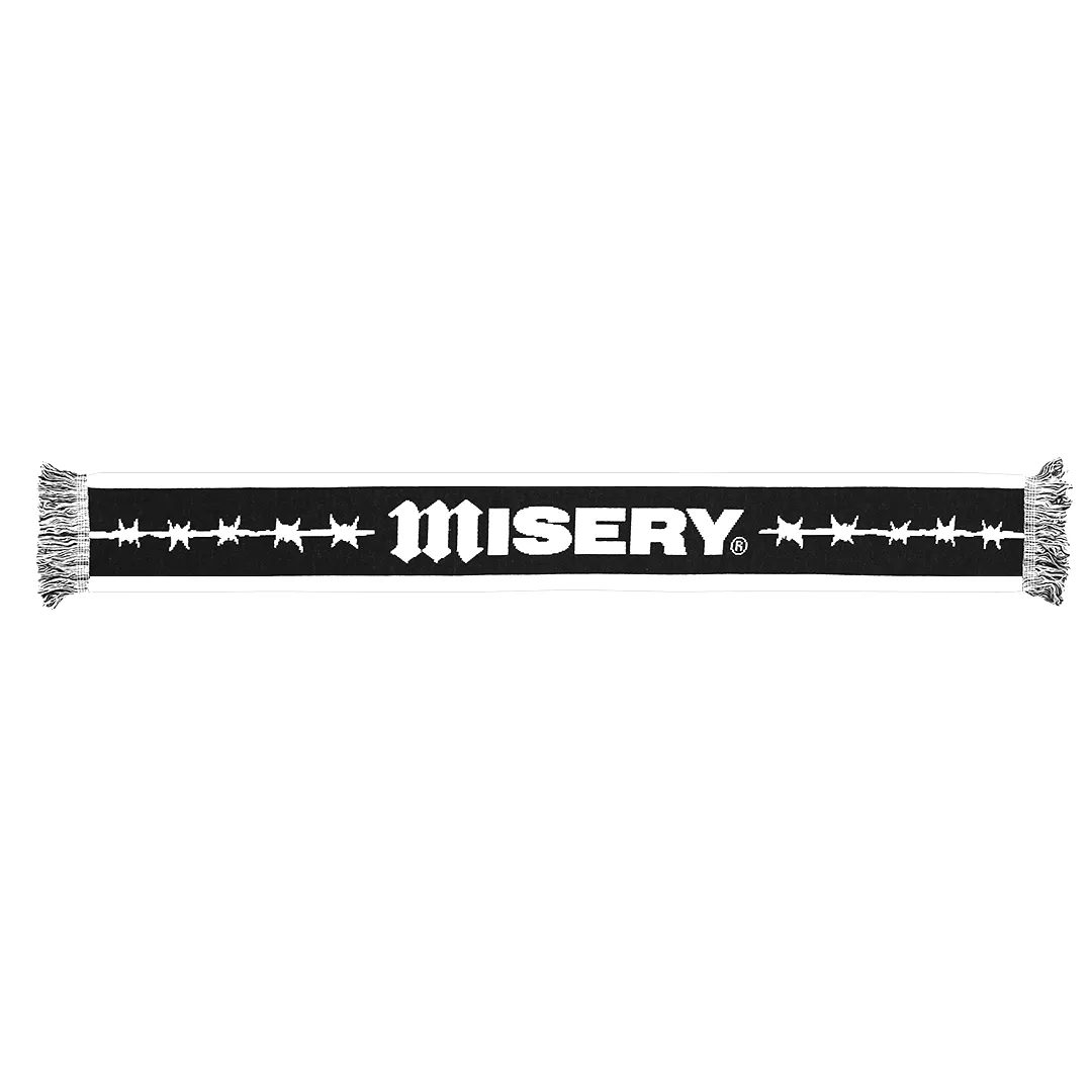 BARBED WIRE LOGO SCARF