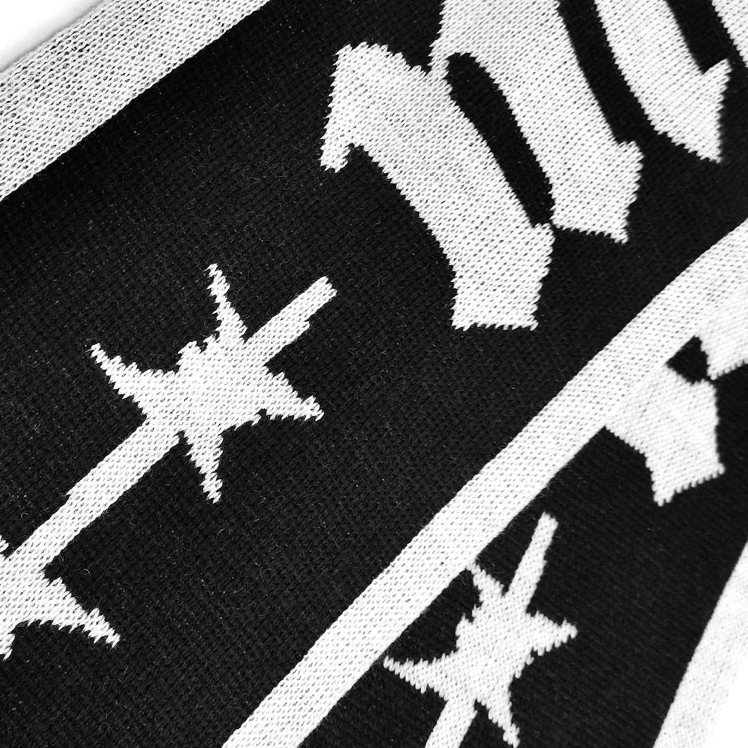 BARBED WIRE LOGO SCARF