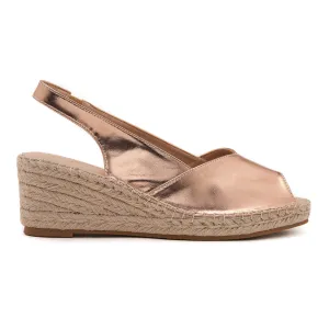Barry Rose Gold Espadrille
