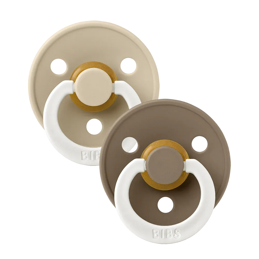 BIBS Natural Rubber Pacifier / Glow - 2 Pack