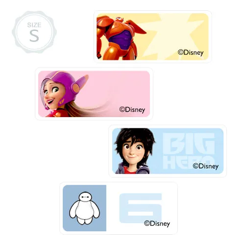 Big Hero 6 Character Small Name Labels