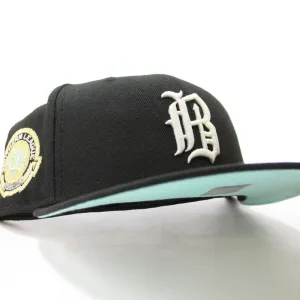 Birmingham Barons Southern League Patch New Era 59Fifty Fitted hats (Glow in the Dark Black Mint UNDER BRIM)