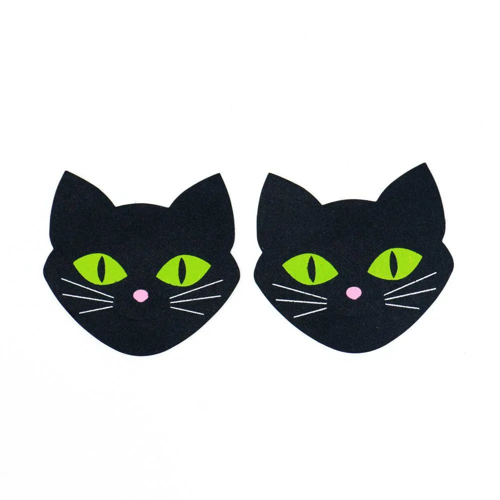 Black Cat Glow in the Dark Pasties