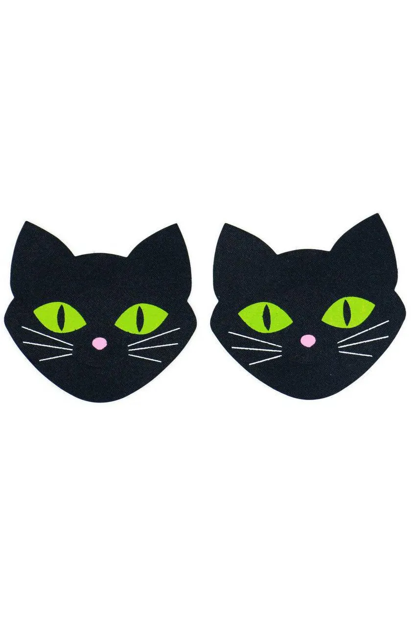 Black Cat Glow in the Dark Pasties