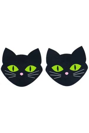 Black Cat Glow in the Dark Pasties