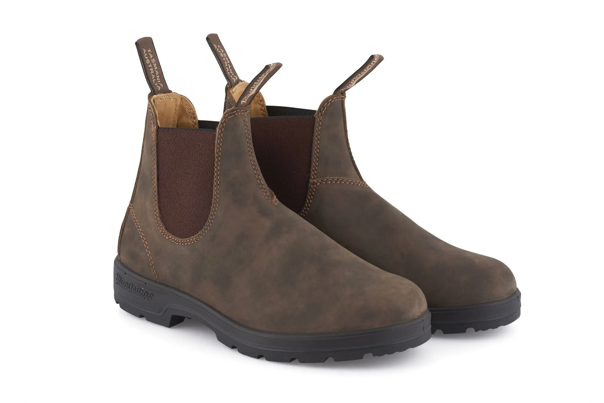 Blundstone elastic-sided boot, rustic brown