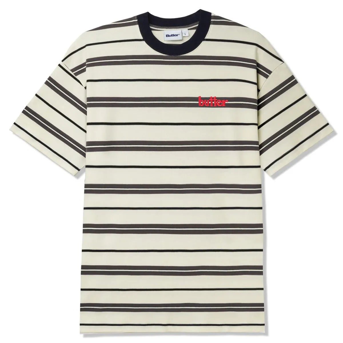 Butter Goods - Bryce Stripe Tee White