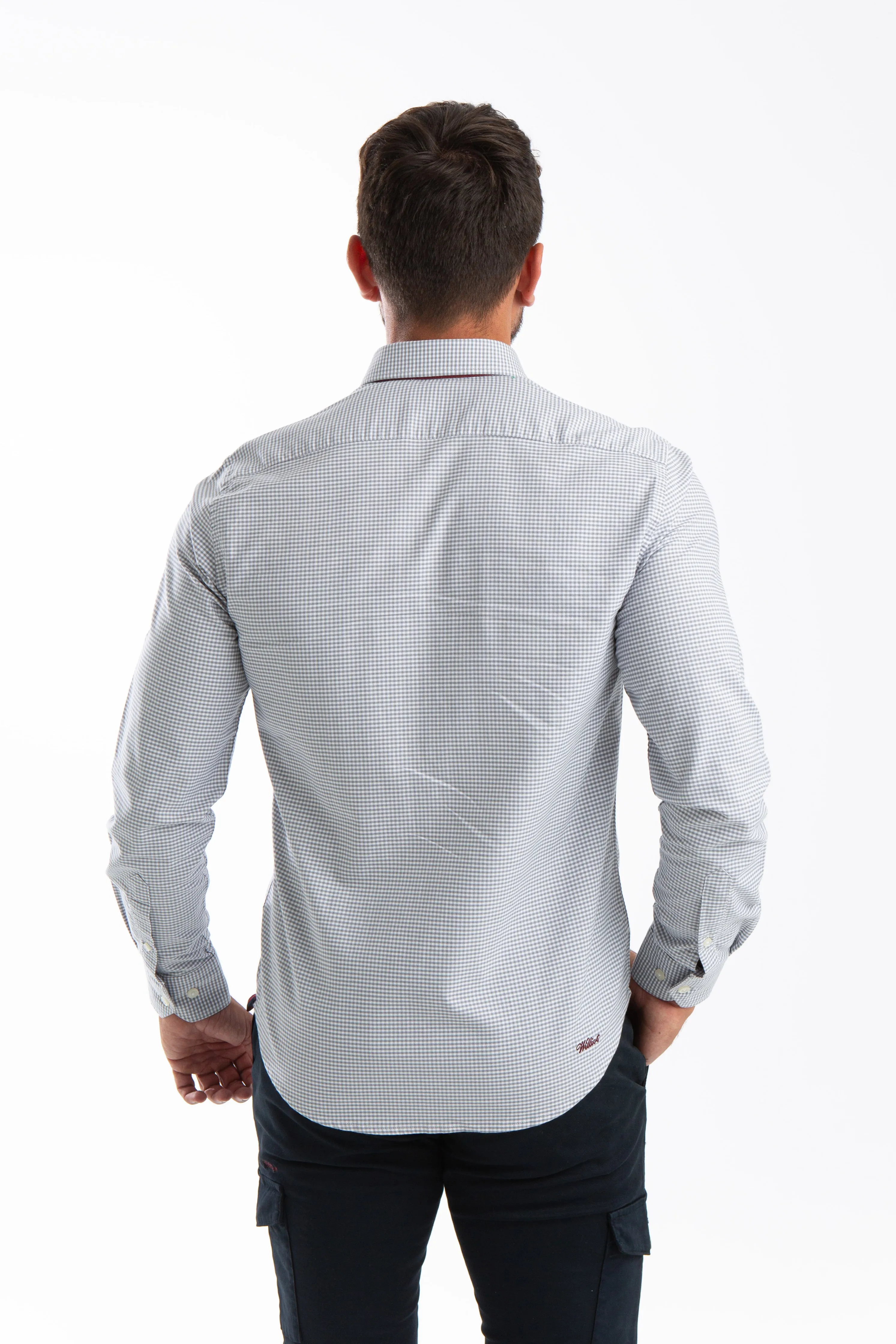 Camisa Vichy Oxford Gris