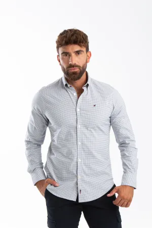 Camisa Vichy Oxford Gris