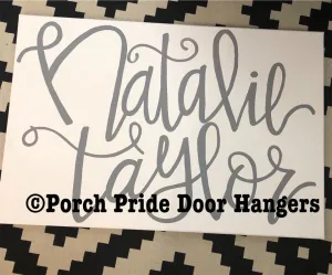 Canvas 36" by 24" Custom Hand Painted Name of your Choice