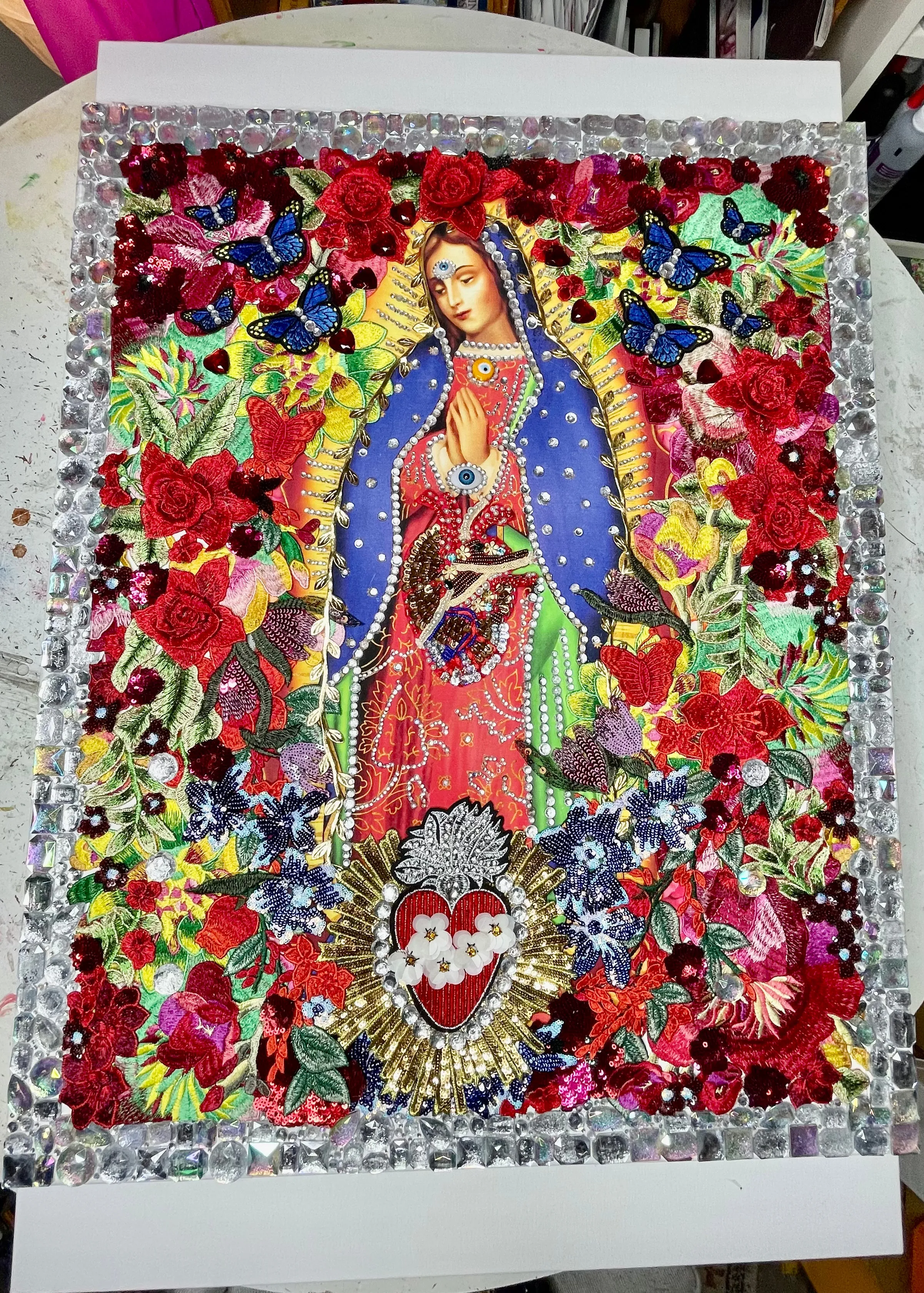 Canvas Guadalupana LOVE FOREVER Extra Large