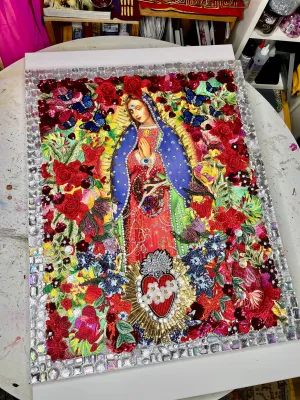Canvas Guadalupana LOVE FOREVER Extra Large