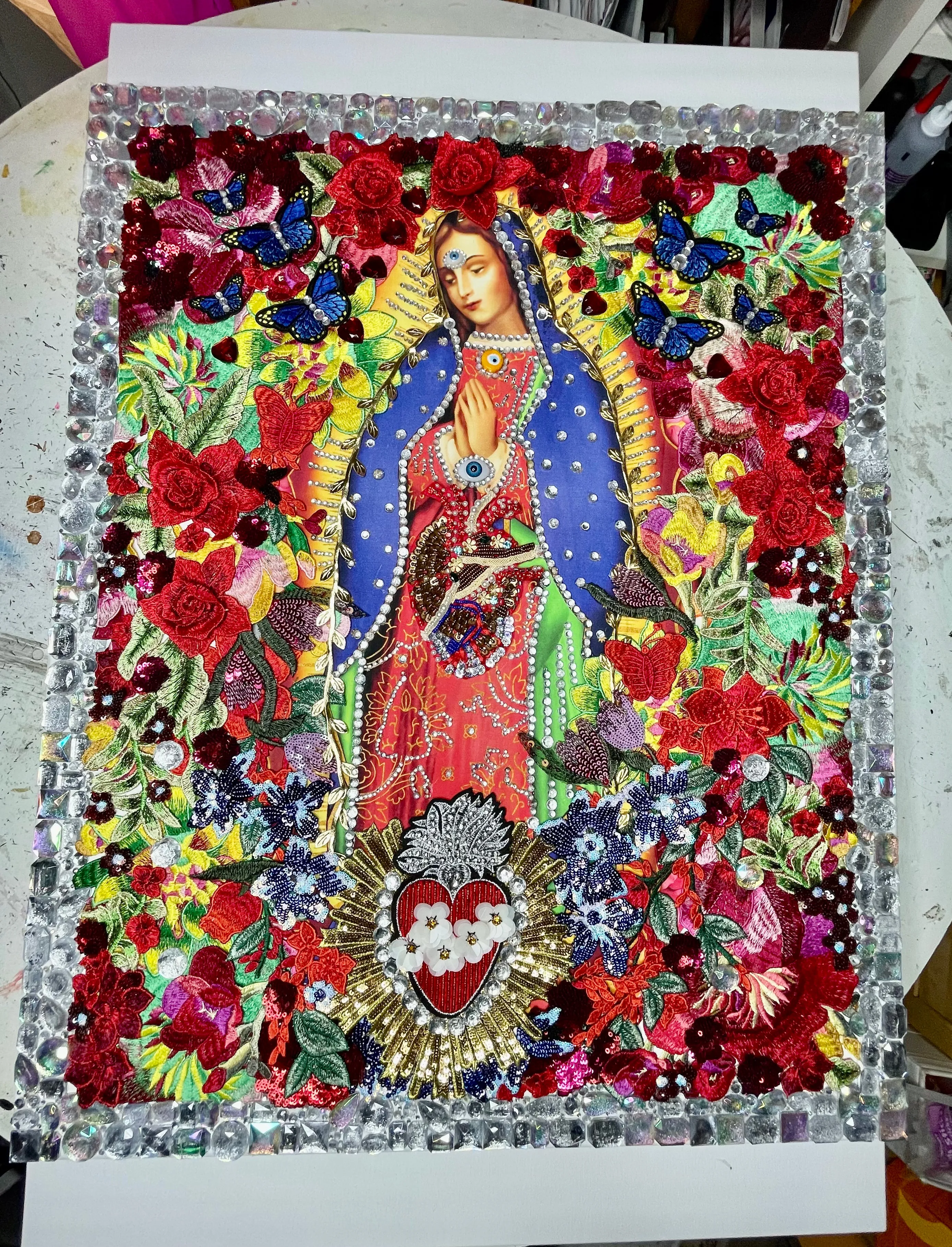 Canvas Guadalupana LOVE FOREVER Extra Large