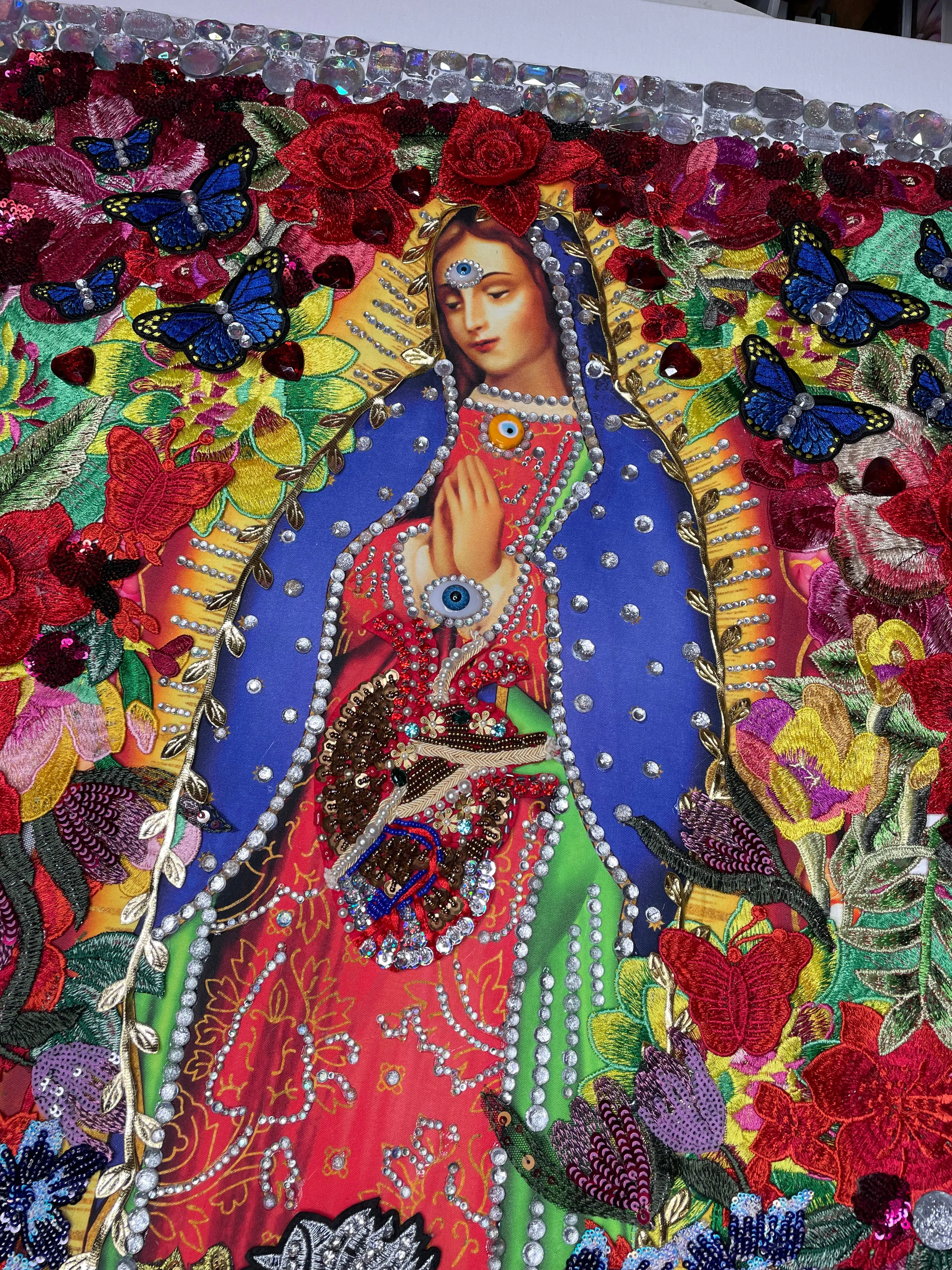 Canvas Guadalupana LOVE FOREVER Extra Large