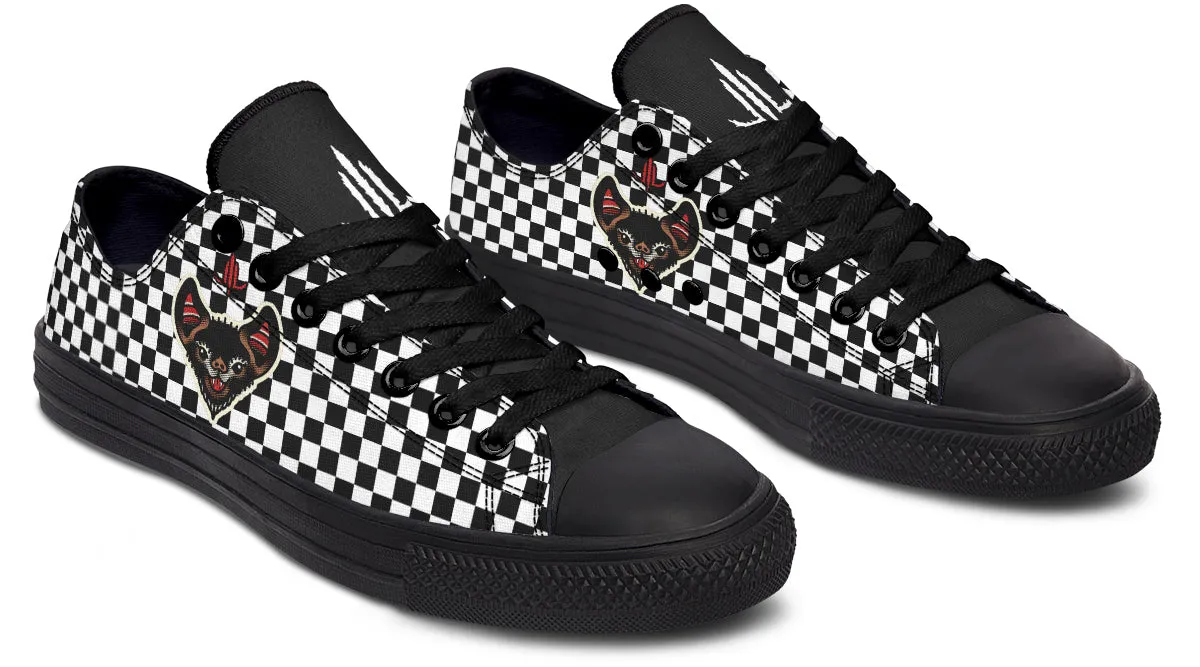 Checkered Bats V2 Lowtops