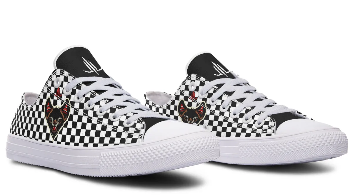 Checkered Bats V2 Lowtops