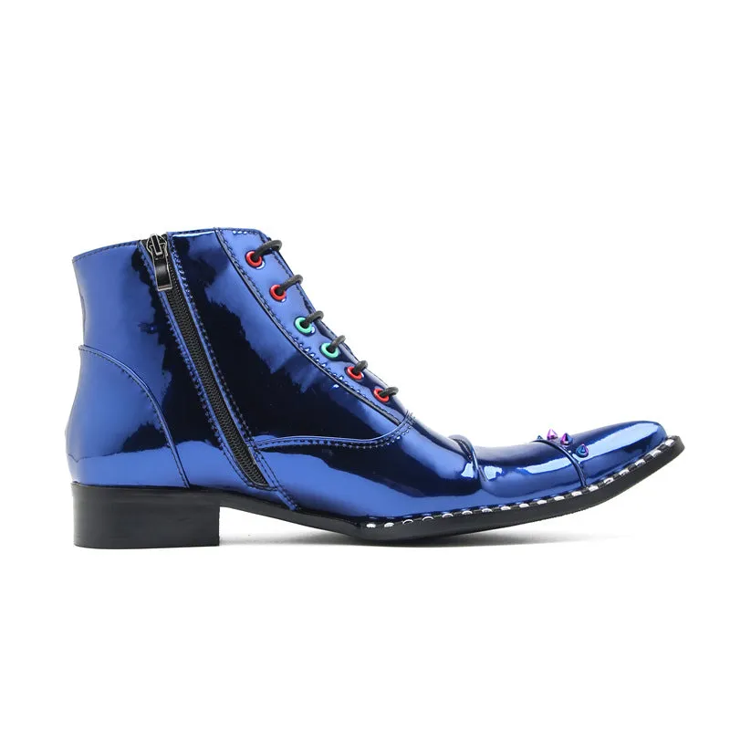 Chelsea boots men's shoes autumn and winter men's leather shoes Martin boots high-top British style outdoor tooling black waterproof leather boots