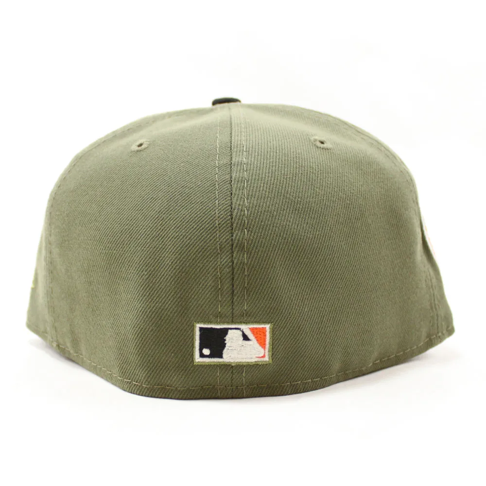 Chicago Cubs 1962 All Star Game New Era 59Fifty Fitted Hat (GITD Olive with Black Visor and Olive Under Brim)