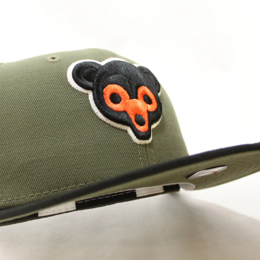 Chicago Cubs 1962 All Star Game New Era 59Fifty Fitted Hat (GITD Olive with Black Visor and Olive Under Brim)