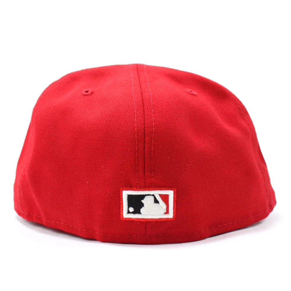 Chicago Cubs 1962 All Star Game New Era 59Fifty Fitted Hat (Glow in the Dark Logo Red Peach Under Brim)