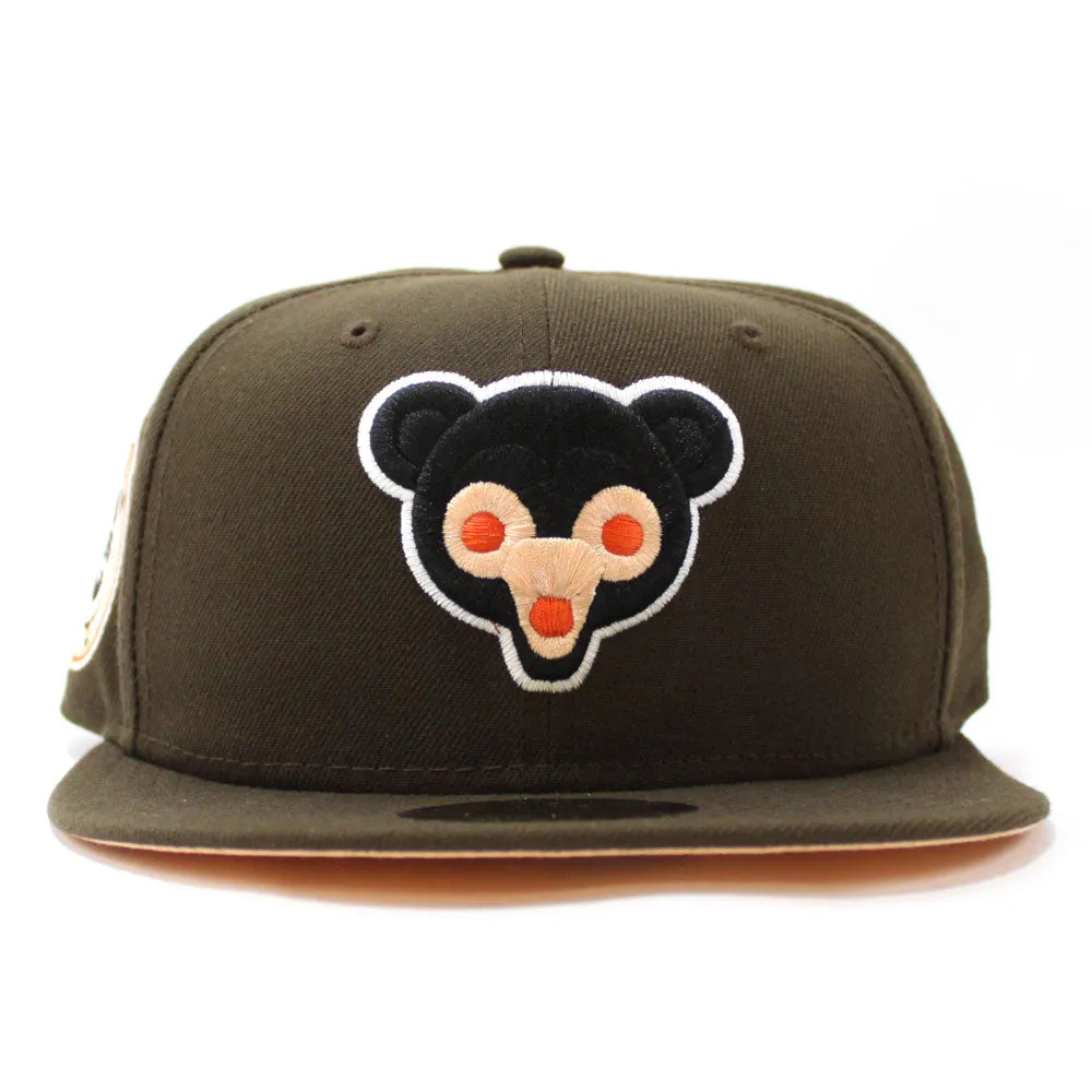 Chicago Cubs 1962 All Star Game New Era 59Fifty Fitted Hat (Glow in the Dark Walnut Peach Under Brim)