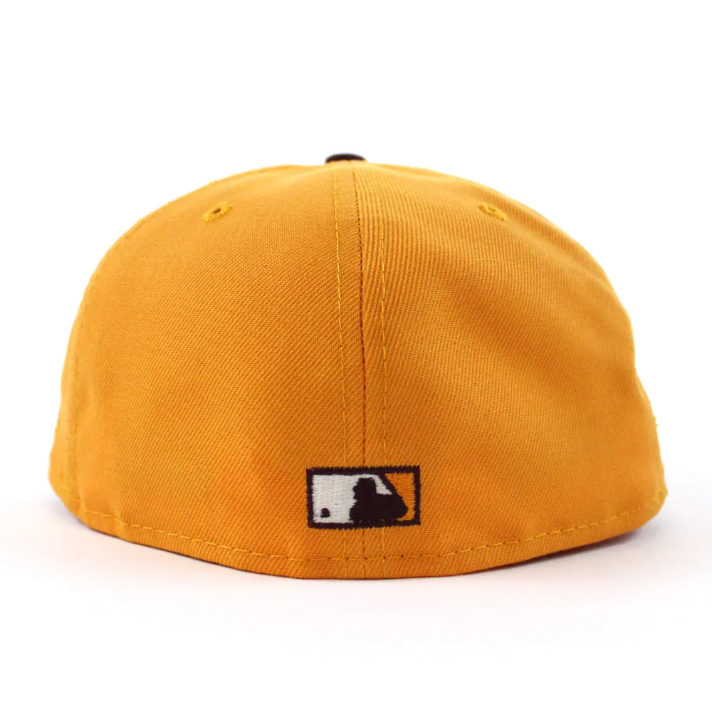 Chicago Cubs 1990 All Star Game New Era 59Fifty Fitted Hat (GITD Tango Orange Maroon Stone Under Brim)
