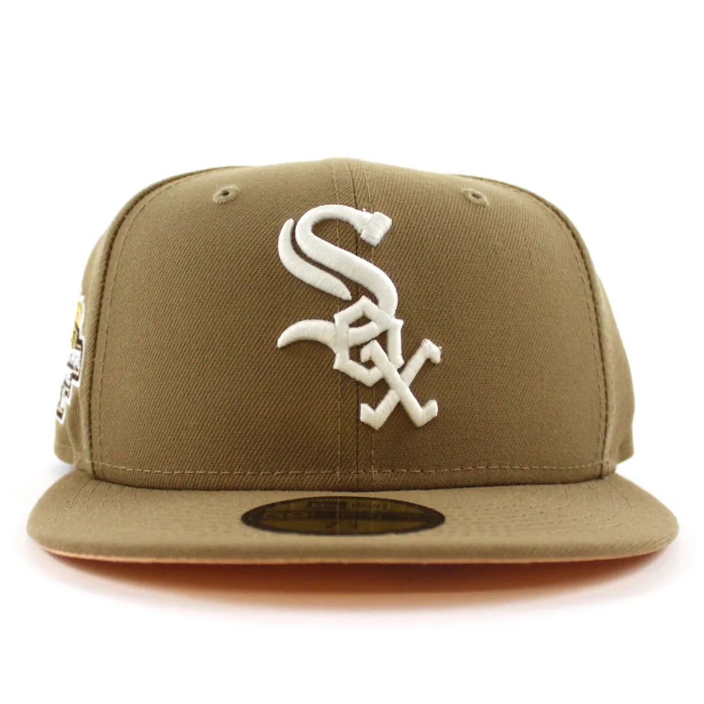 Chicago White Sox 2003 All-Star Game Patch New Era Fitted 59Fifty Hat (GITD Khaki Peach Under Brim)